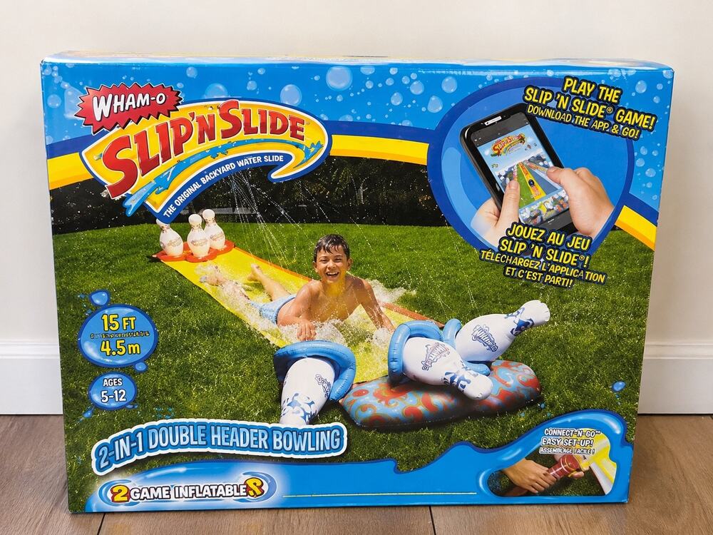 Wham-O Slip ’N Slide Double Header 2-in-1 Bowling Water Slide | New in Box